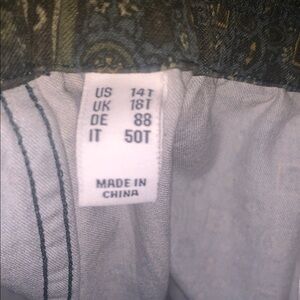 Patterned Garment with Paisley Design